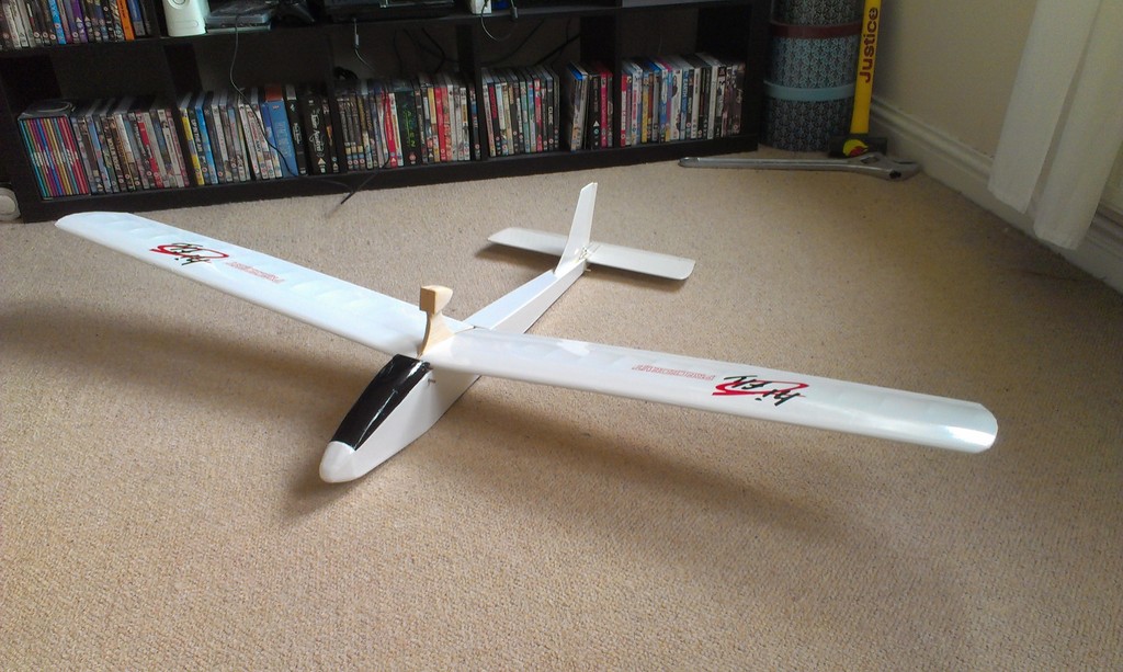 Assembled model, sans motor