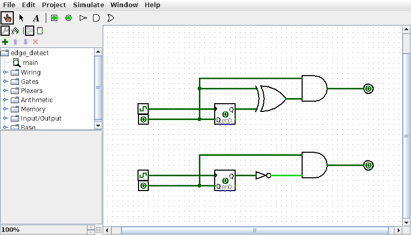 LogiSim Edge Detector